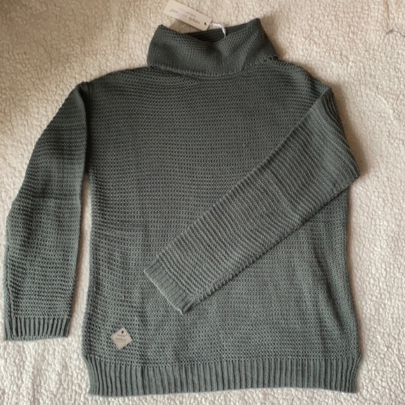 Grey Simply Southern Turtle Neck Sweater - Picture 1 of 3